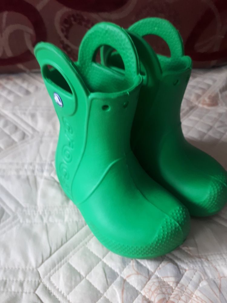 Зелені чоботи гумові Crocs, C6