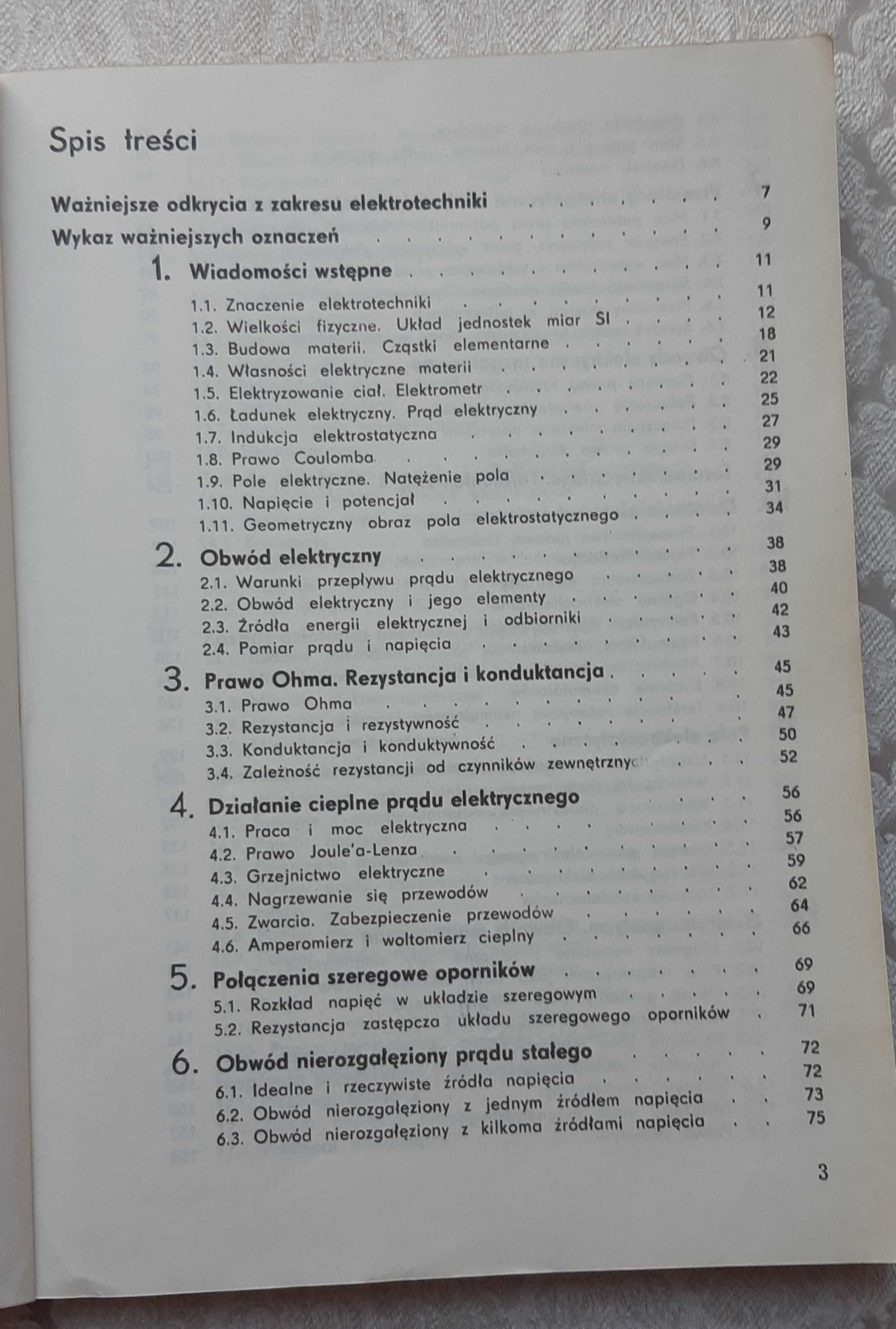 Książka "Podstawy elektrotechniki cz. 1" Kurdziel