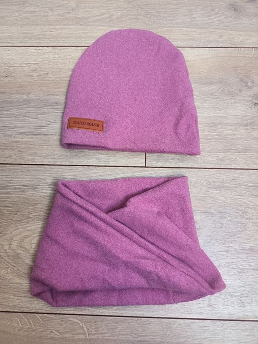 Nowy zestaw na jesień czapka i komin dla dziewczynki