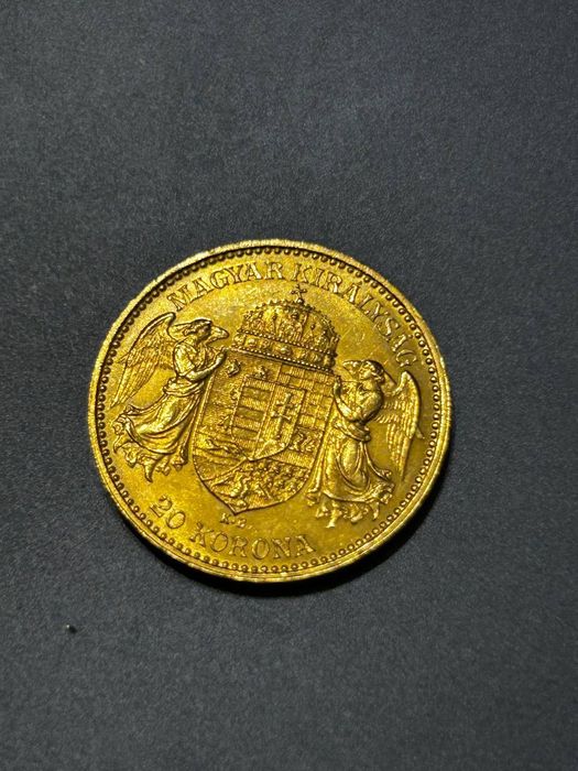 20 крон 1896, Австро-венгрия(венгерский тип), золото, 900 проба!