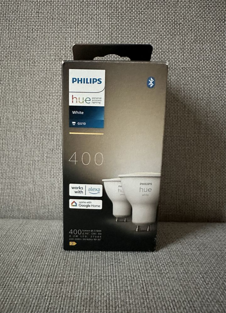 Philips hue 400 White - dwie żarówki gu10