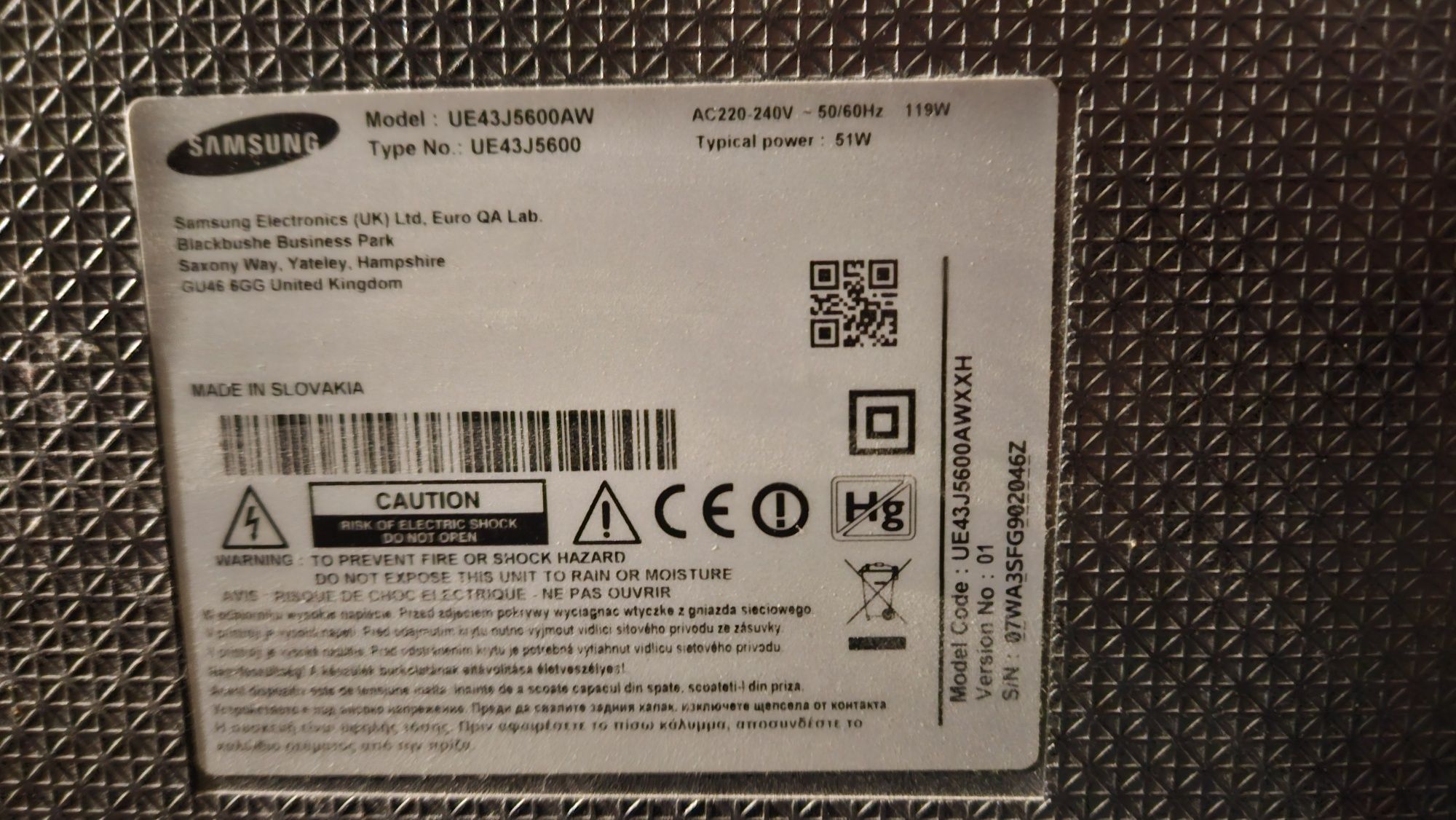 Telewizor Samsung 43 cale