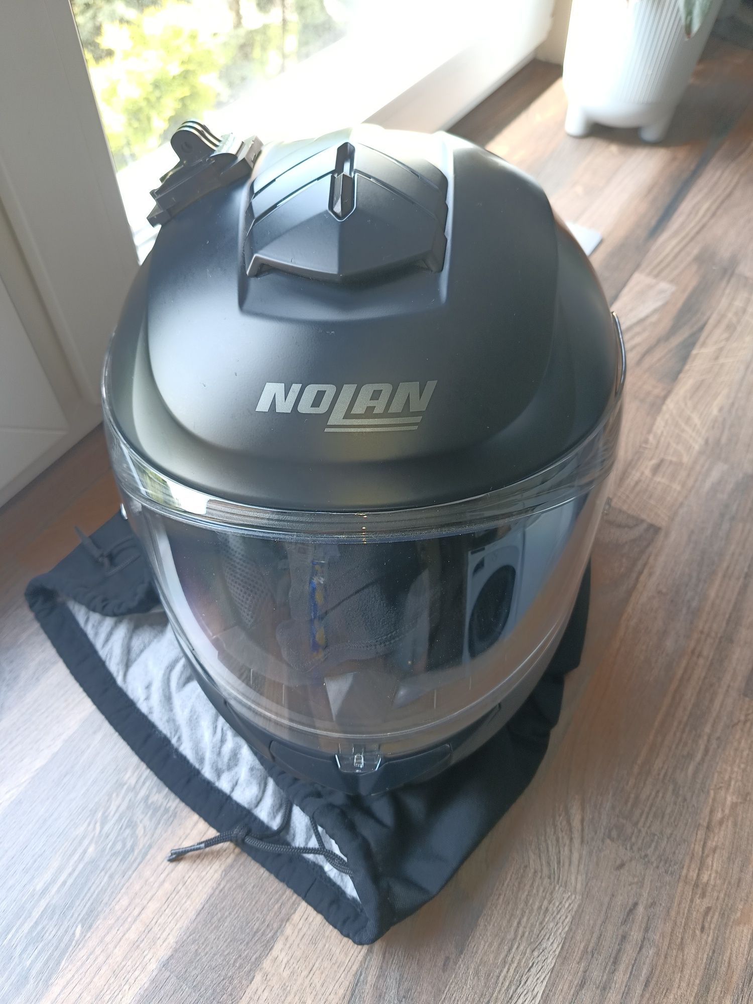 Kask integralny Nolan N80 XL czarny mat z intercomem