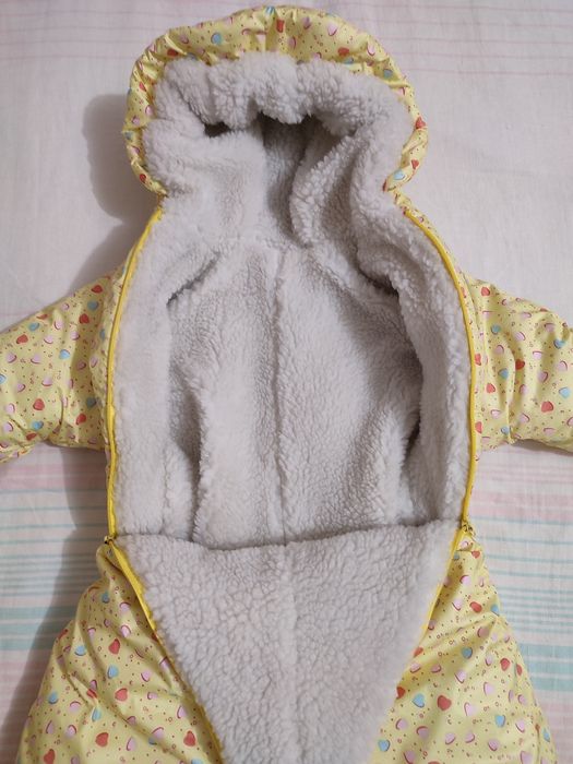 Зимний комбинезон трансформер на овчине. Конверт.