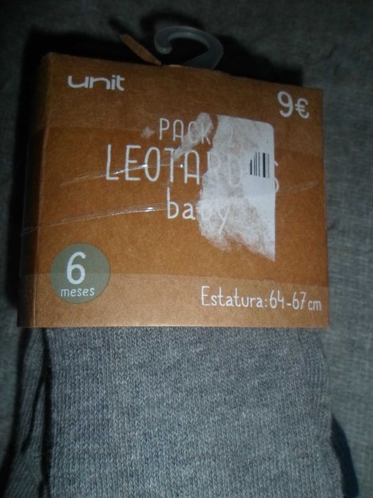 2 pares de meia calças novas com etiqueta  para bebe