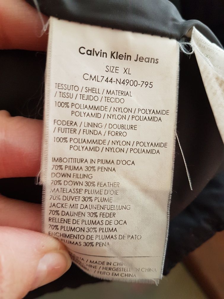 Kurtka puchowa męska Calvin Klein rozm.XL