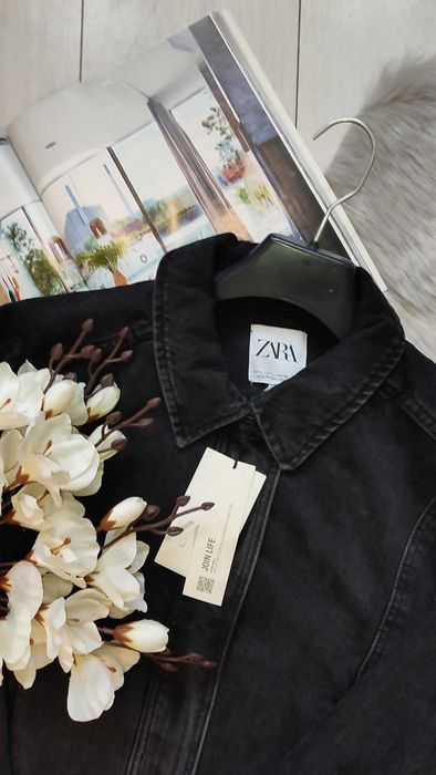 Джинсовая куртка на молнии от Zara, M, L, оригинал, Испания