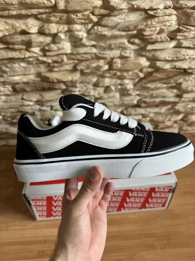 Кеди VANS KNU Scool Black  р. 36-40 Ванс кну скул