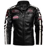 Kurtka skórzana moto jacket ramoneska bikerka vintage naszywki