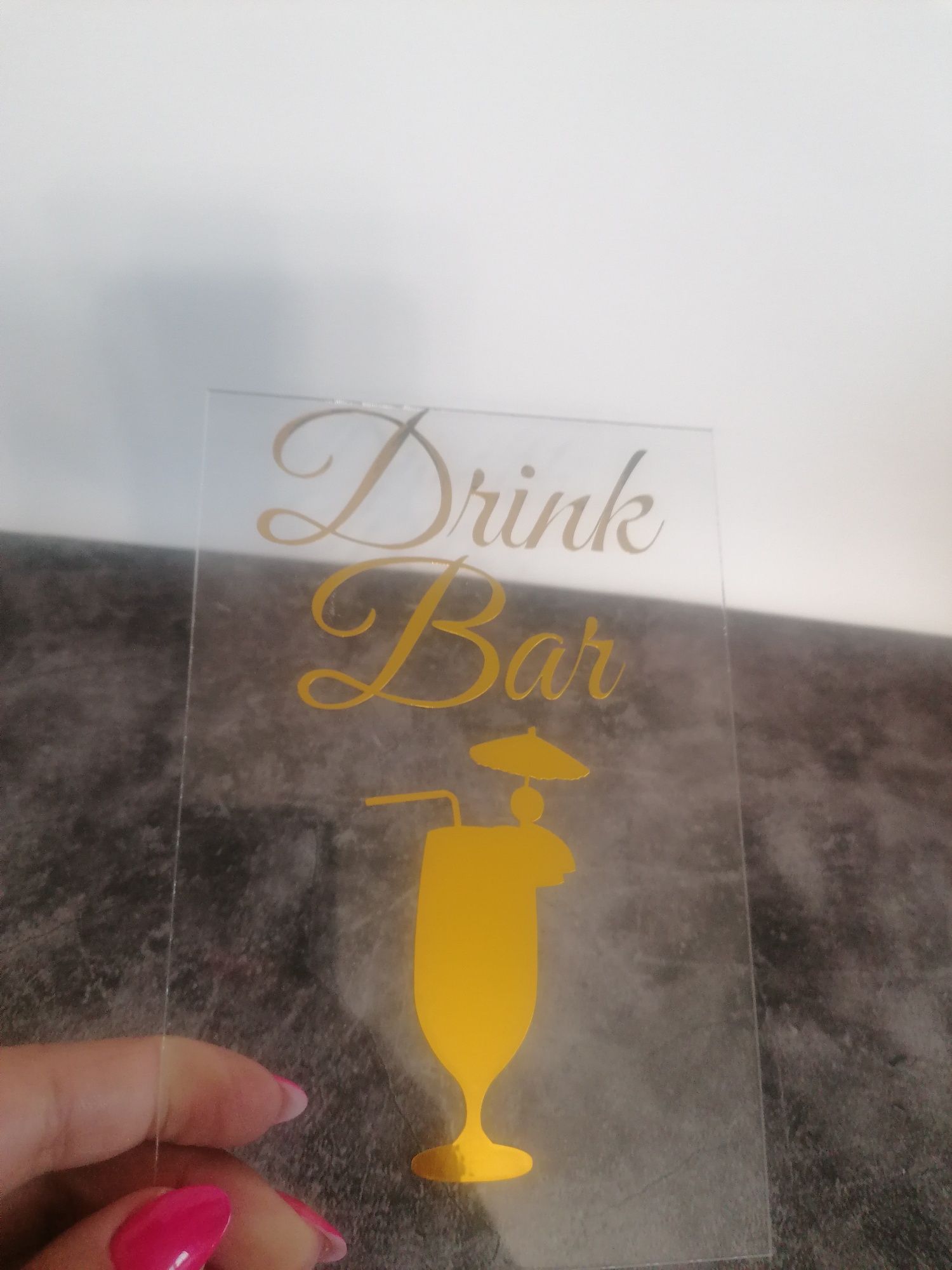 Tabliczka drink bar