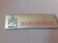 Stare pudełko na ołówki faber radium gold prl