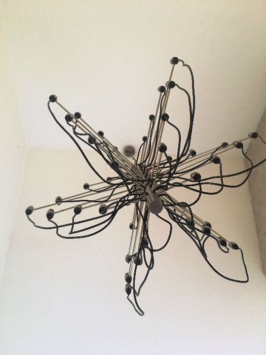 Lampa wisząca Gino Sarfatti 42 żarówki loft industrialna