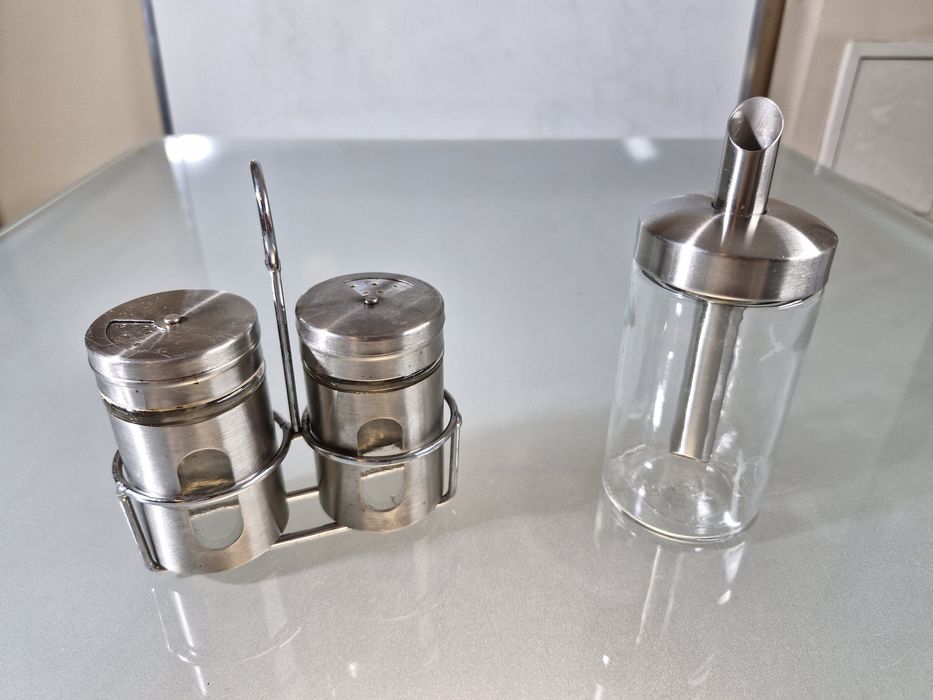 Zestaw Kuchenny 2 Pojemniki na Sól Pieprz i Cukiernica IKEA