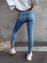 Spodnie damskie jeansowe OLAVOGA VERTI XS S M blue niebieskie czarne
