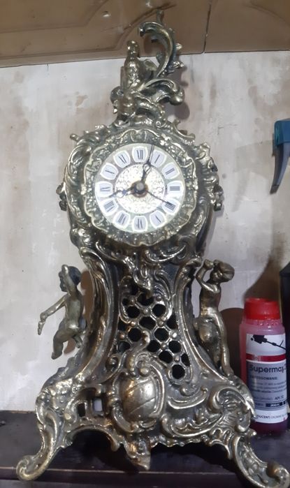 Zegar z orłem mosiężny