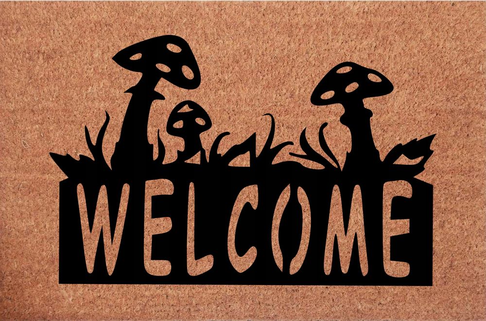 Wycieraczka kokosowa pod drzwI Welcome Grzybki Muchomory