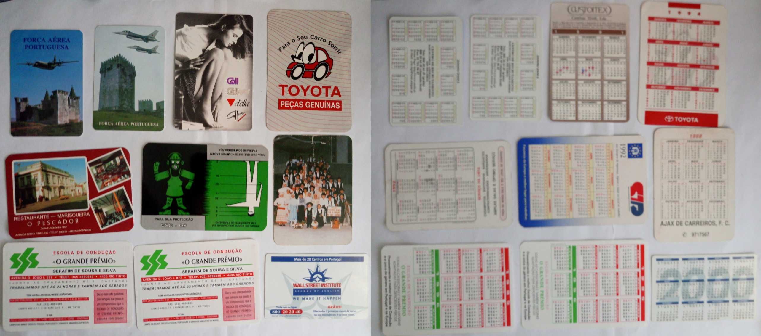 Calendários antigos variados