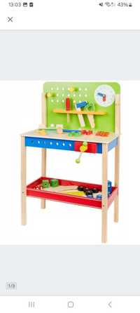 Drewniany warsztat dla dziecka