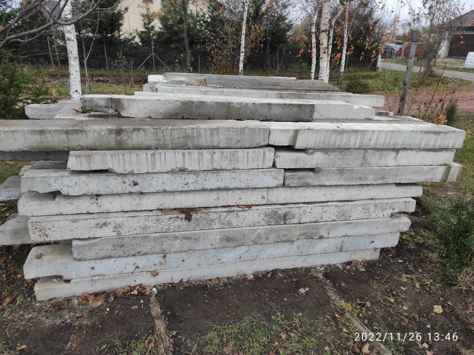 Żelbetowe płyty ,słupy