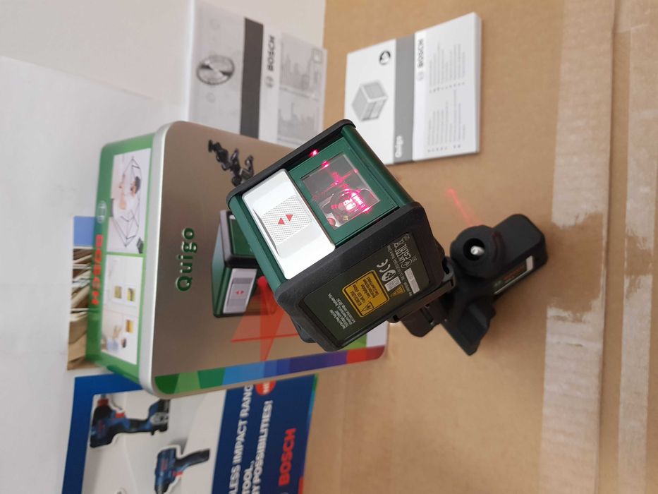 Laser krzyżowy BOSCH QUIGO PCL liniowy Nowy +uchwyt