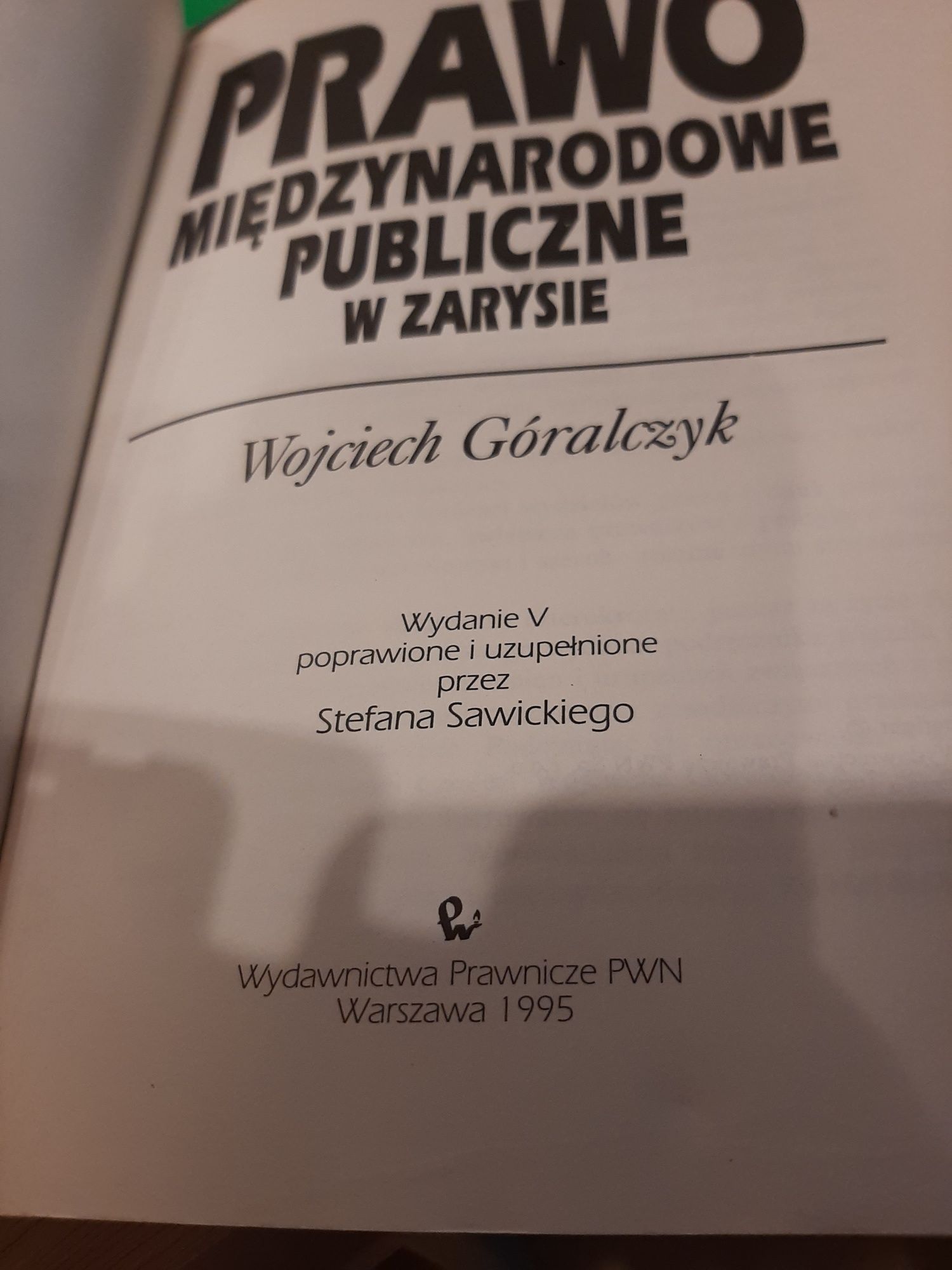 Prawo międzynarodowe publiczne w zarysie