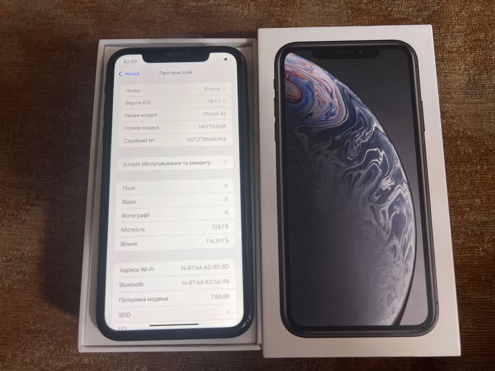 iPhone xr чорний 128