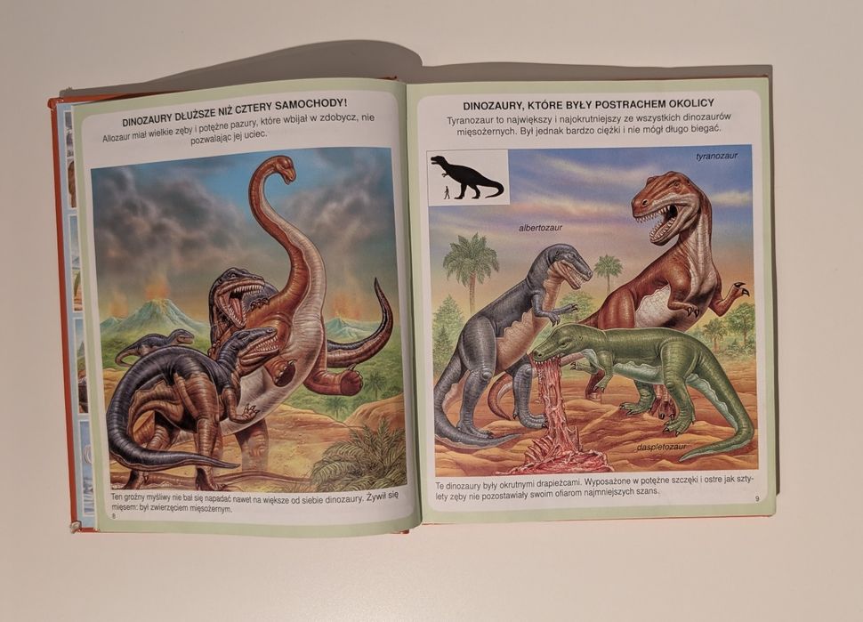 Świat w obrazkach Dinozaury i prehistoria książka dla dzieci