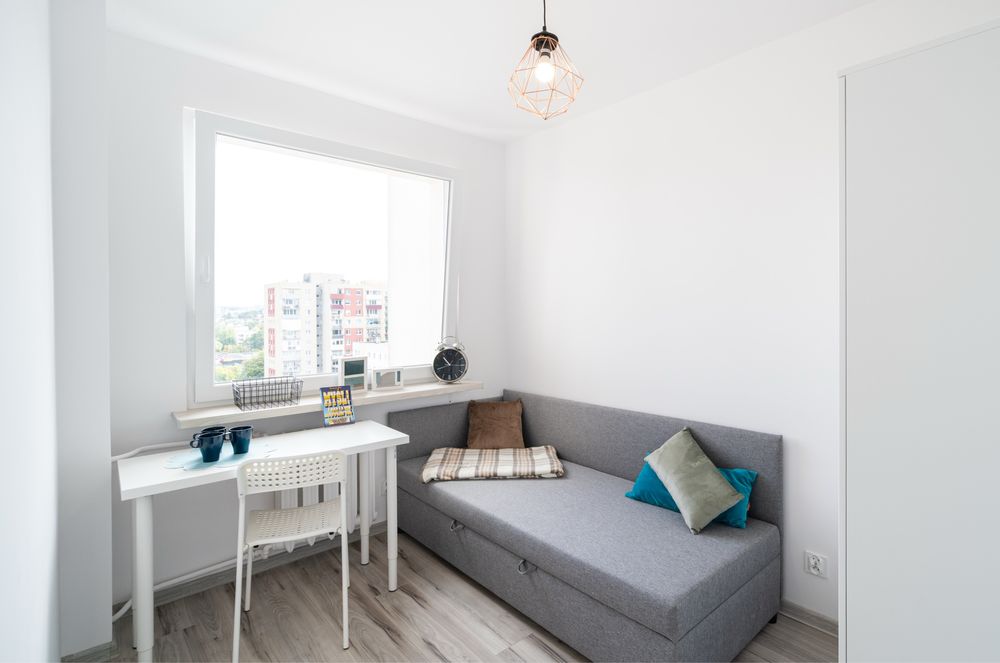 Pokój w mieszkaniu po remoncie | Duża kuchnia | Dwie łazienki | Tanio