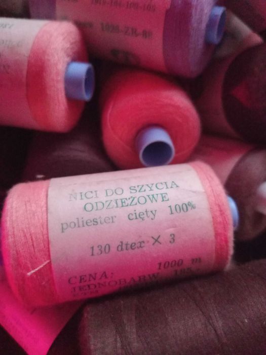 Sprzedam nici do szycia maszynowego i recznego