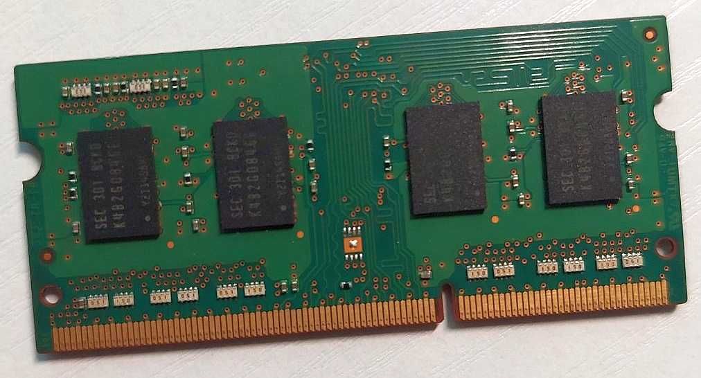 Pamięć RAM DDR3 samsung 2 GB PC3-12800S, 1600MHz SO-DIMM Oryginał