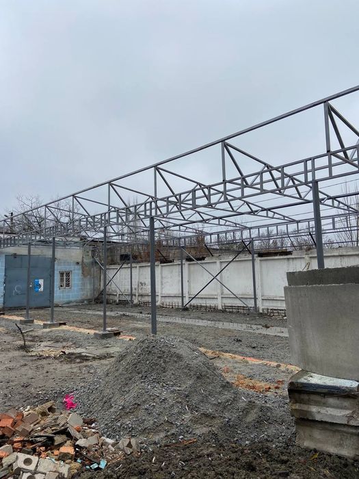 Металоконструкції  Ангари Цехи Склад  Зварювальні роботи