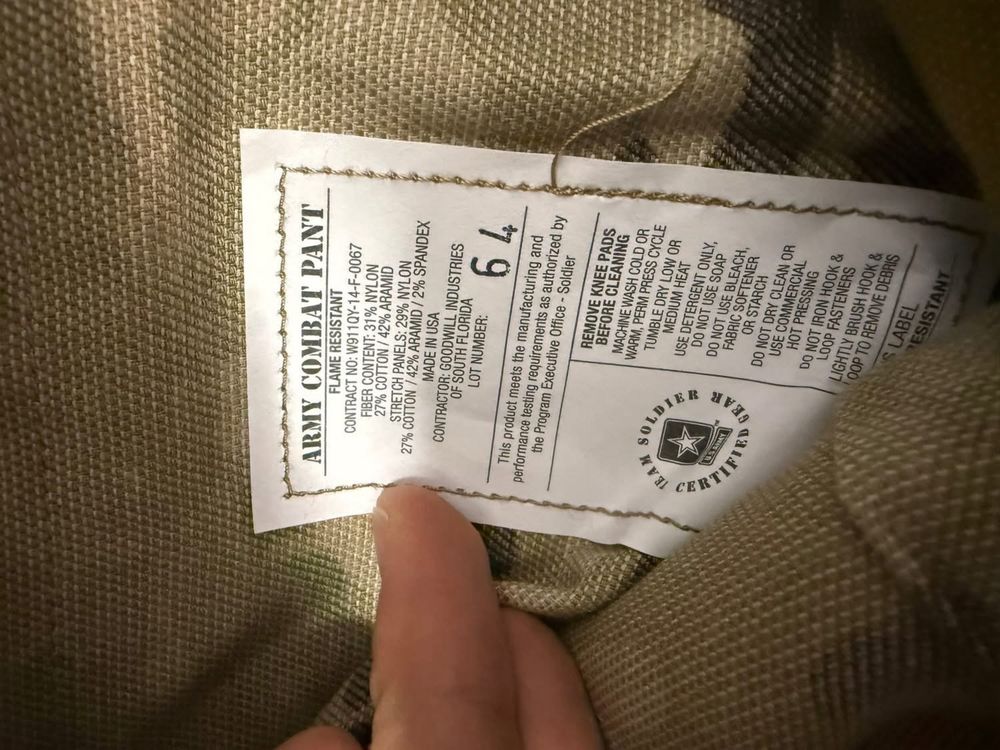 Kontraktowe ARMY COMBAT PANTS Multicam