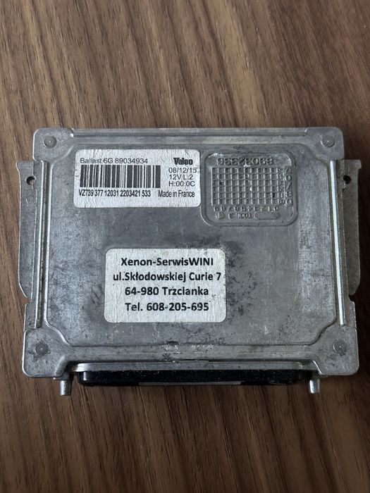 przetwornica xenon Valeo (Ballast 6G D1R/D1S 35W)