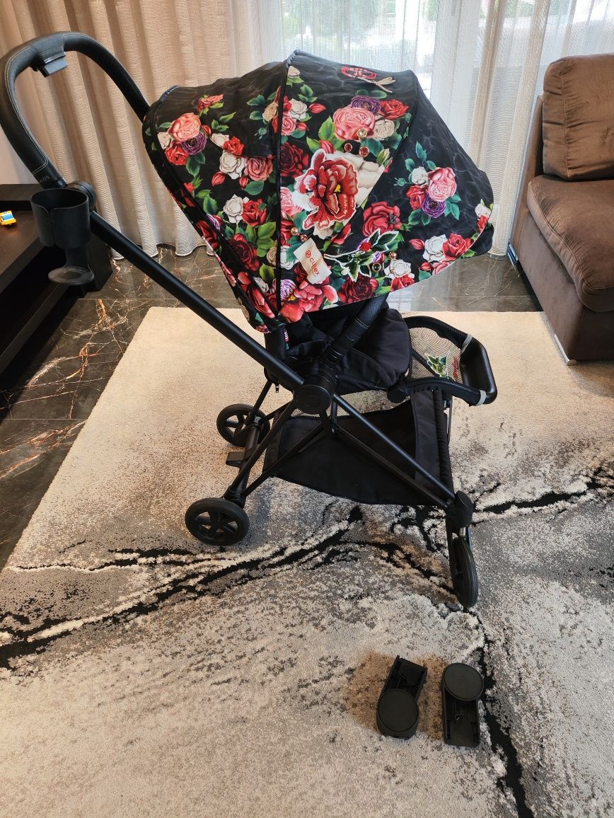 Cybex MIOS spacerówka + adaptery+ uchwyt na kubek.