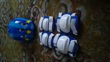 Kask rowerowy + ochraniacze