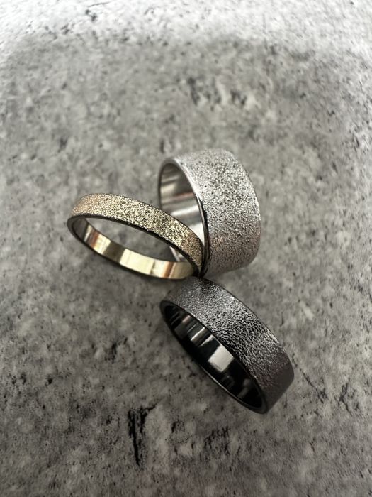 Zestaw 3 obrączek pierscionków