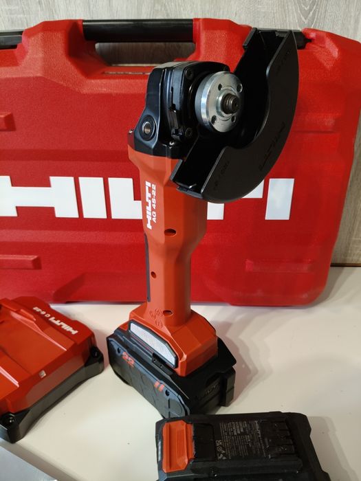 HILTI AG 4S-22 NURON REZERWACJA!! aku szlifierka kątowa 2x8.0ah reg ob