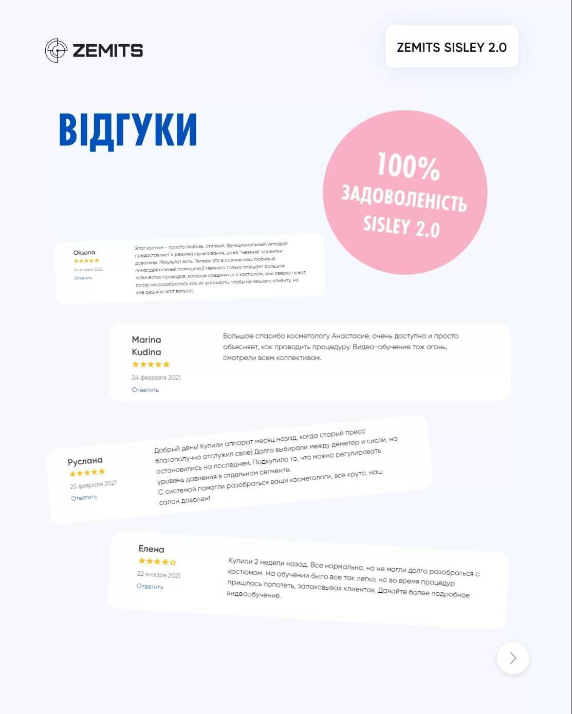 Аппарат для пресотерапії та лімфодренажу Zemits Sisley 2