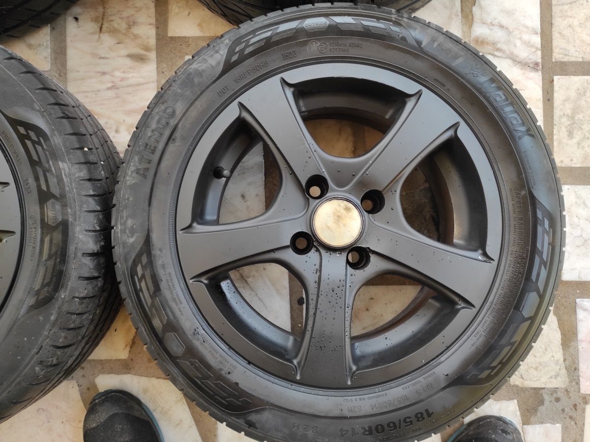 Jantes Especiais 14 4x100 C/Pneus 185/60 Honda Nissan Toyota Renault