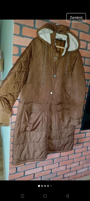 Świetna kurtka jesienna pikowana plus size 52 54