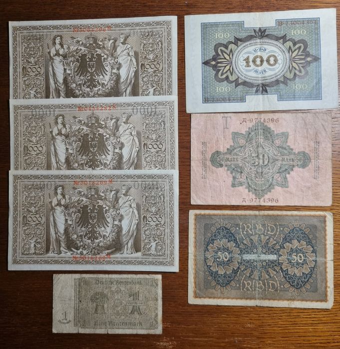 Banknoty stare niemieckie