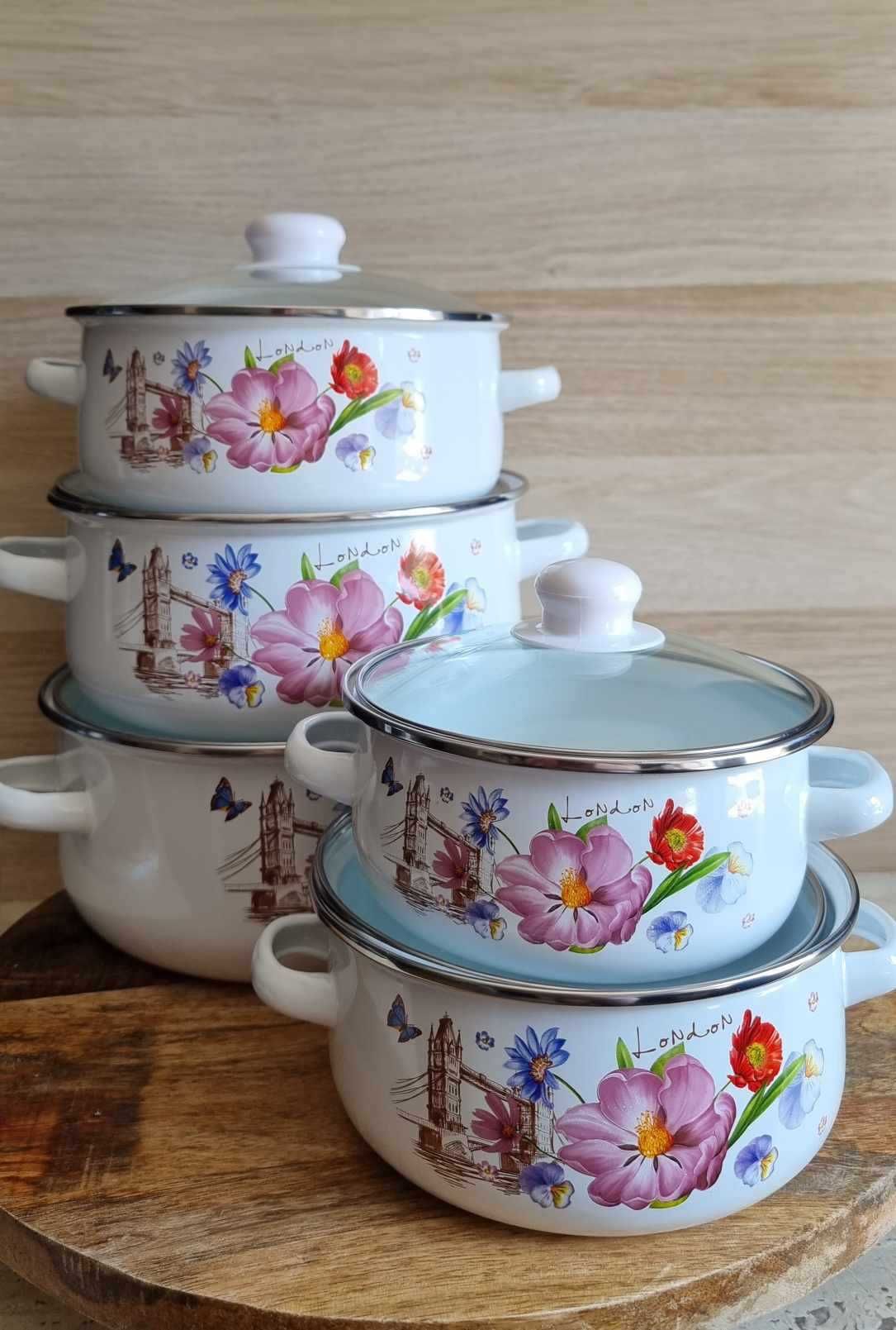 Nowe garnki emaliowe