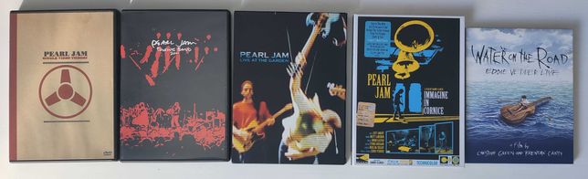 Conjunto de 5 DVDs de Pearl Jam e Eddie Vedder