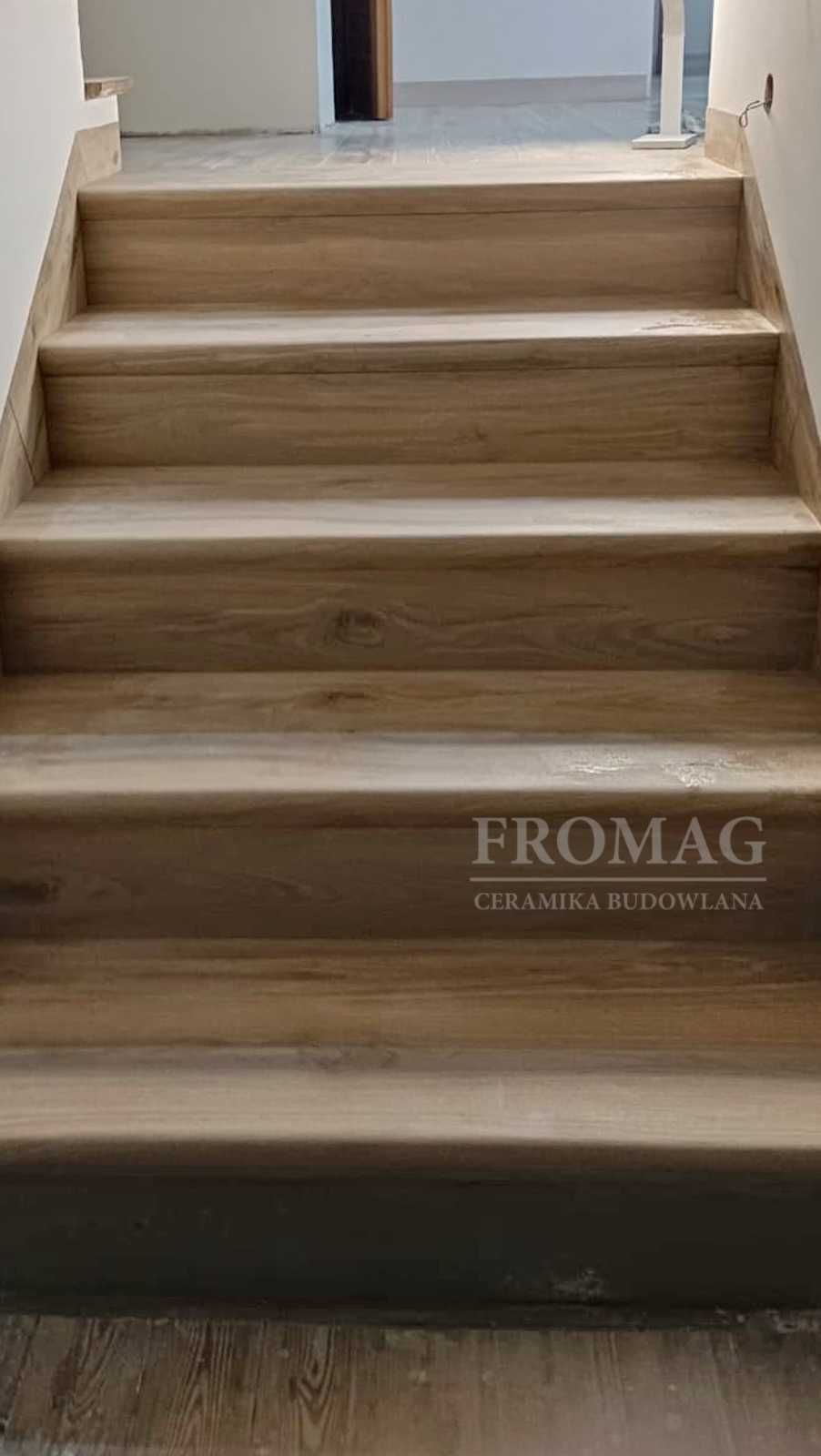 Płytki drewnopodobne na schody 120cm drewniane Mattina Stopnica