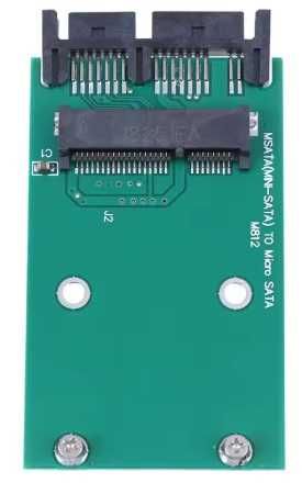 Переходник Micro SATA 1.8" на mSATA SSD