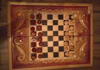 шахматы-нарды итк на подарок 58 на 45 см