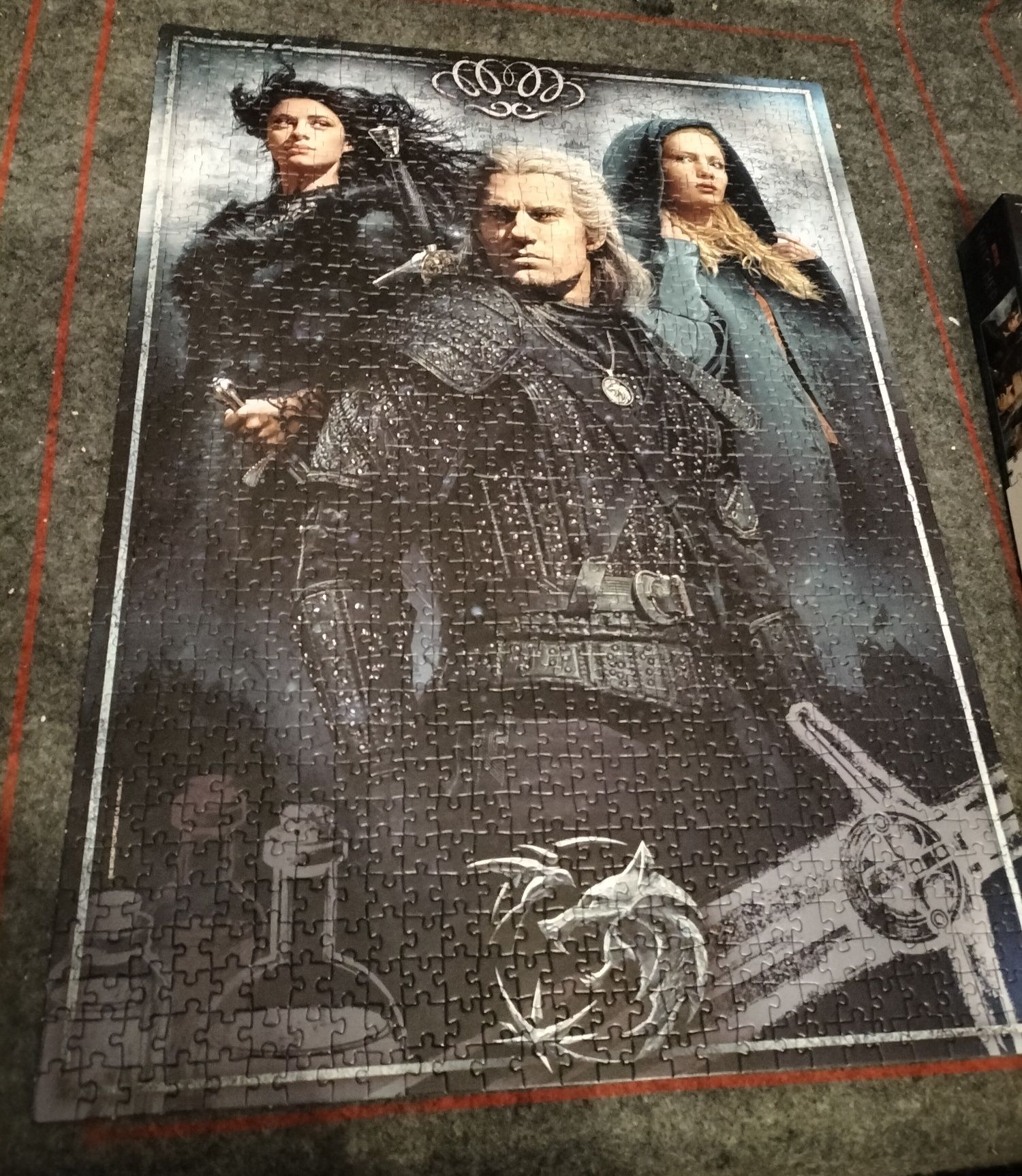 Wiedźmin The witcher - kompletne puzzle 1000 Clementoni