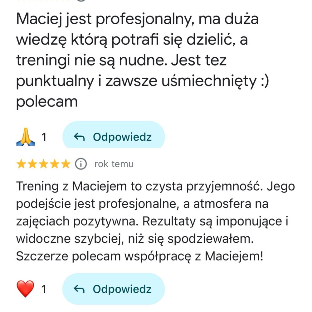 Trener personalny | Poznań Fabryka Formy Jutrzenka | Online