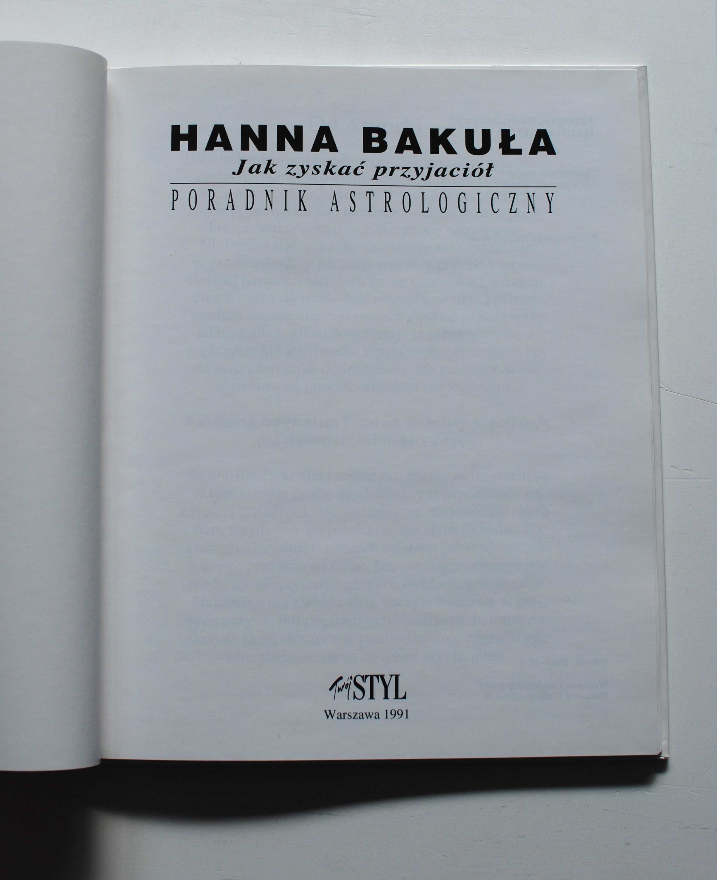 Hanna Bakuła. Poradnik astrologiczny