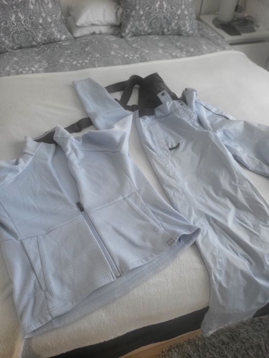 Spodnie narciarskie Salomon, błękitne,  rozm 42